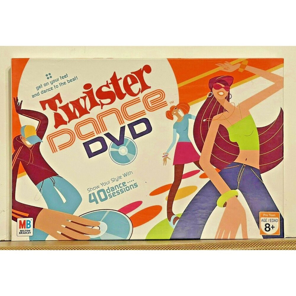 Twister Dance DVD Game 2-4 Players Ages 8 & Up Milton Bradley 2006